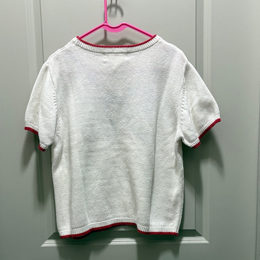 CLOSET CLEAN OUT - Vintage Rainbow Bow Women's Sweater - Picture 3 of 4